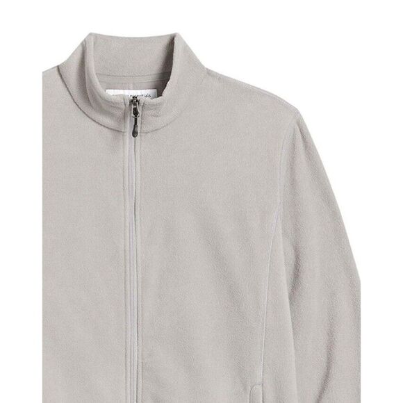 Men Full Zip Polar Fleece Sweater Jacket Gray Size 2XL - Picture 4 of 15